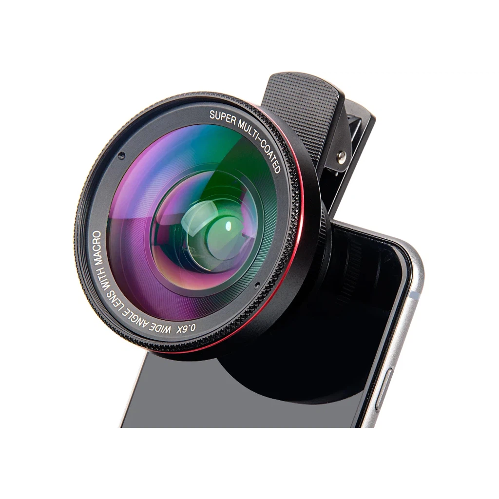 Макролинза для камеры телефона 15X + Широкоугольная 0,6X